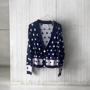 Chic Polka Dot Women's Cardigan